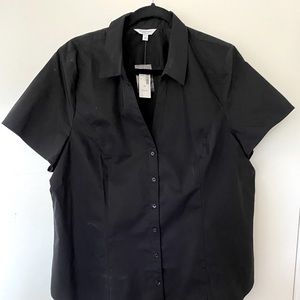 NWT Pennington’s Black short sleeved shirt Size 2X
